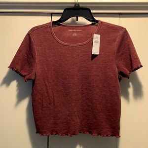 American Eagle Maroon Top